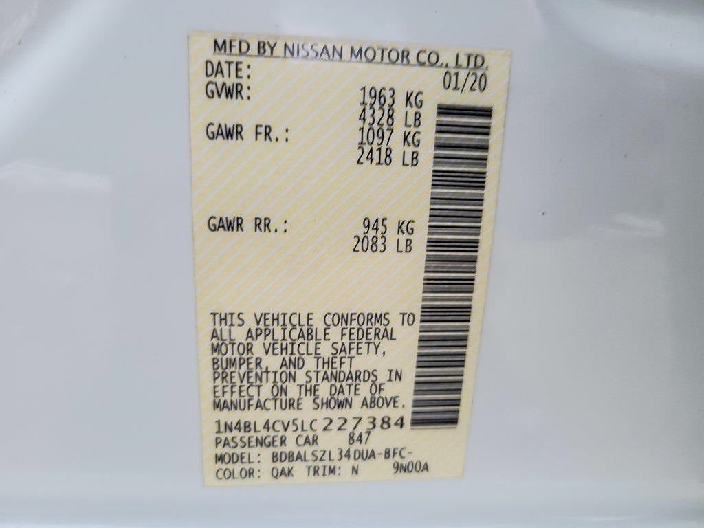 2020 Nissan Altima 2.5 SR