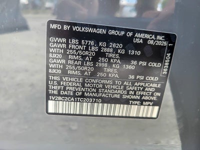 2026 Volkswagen Atlas Cross Sport 2.0T SEL