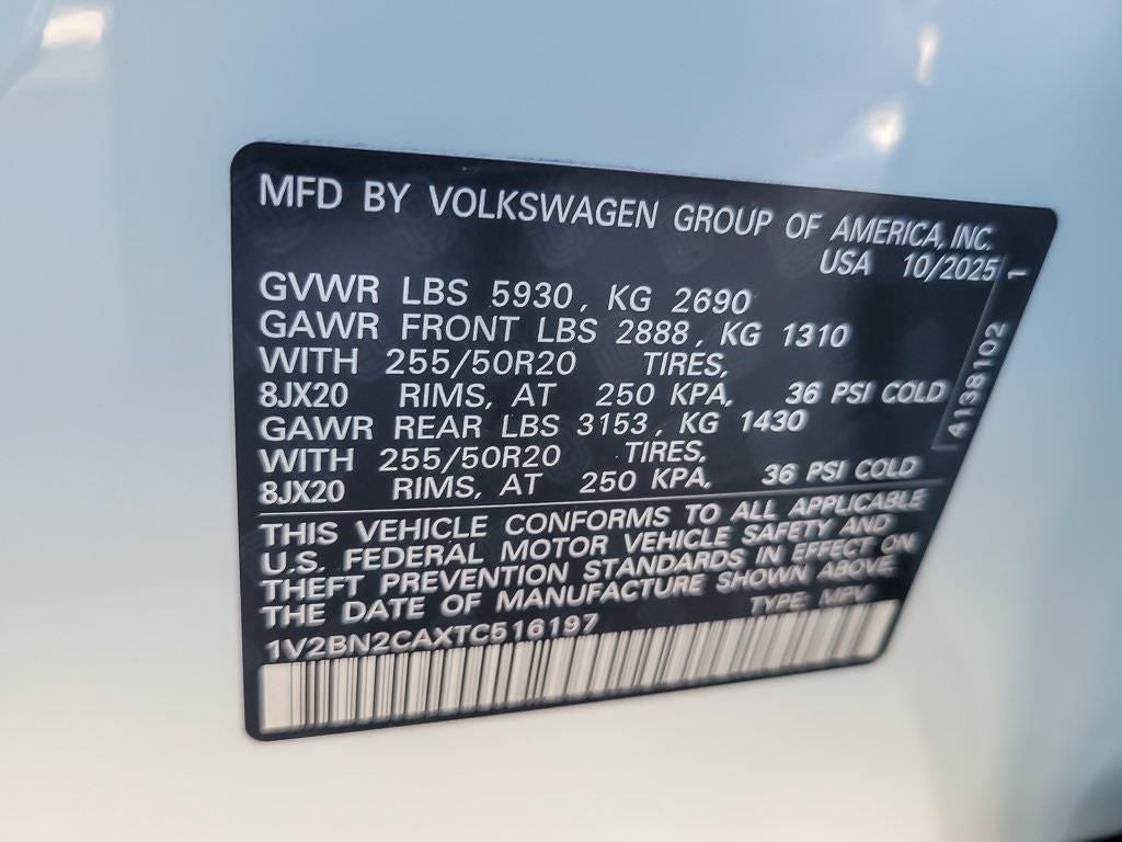 2026 Volkswagen Atlas 2.0T SEL