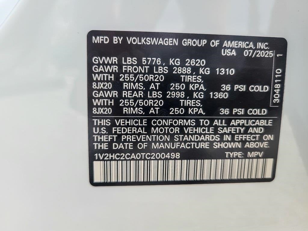 2026 Volkswagen Atlas Cross Sport 2.0T SE w/Technology