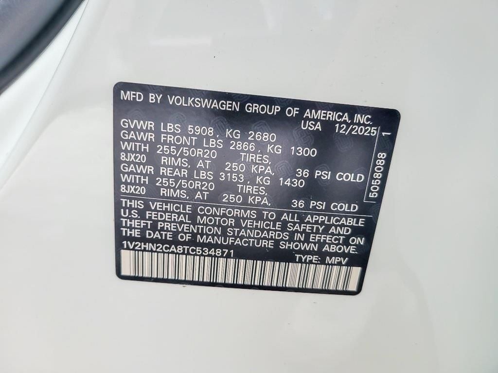 2026 Volkswagen Atlas 2.0T SE w/Technology