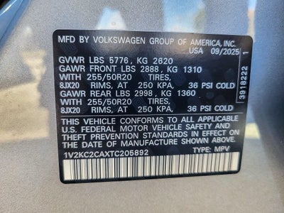 2026 Volkswagen Atlas Cross Sport 2.0T SE w/Technology