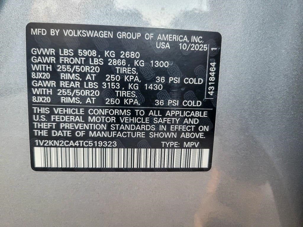 2026 Volkswagen Atlas 2.0T SE w/Technology