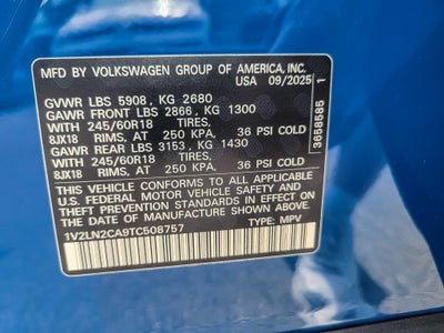 2026 Volkswagen Atlas 2.0T SE