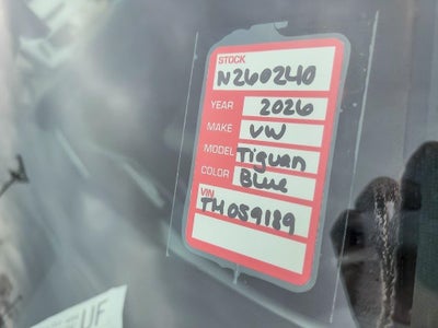 2026 Volkswagen Tiguan 2.0T SE R-Line Black