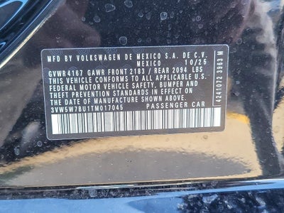 2026 Volkswagen Jetta 1.5T S