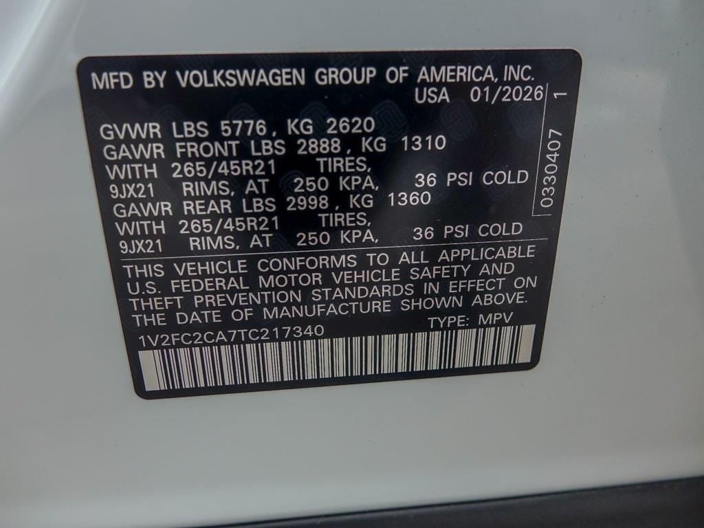 2026 Volkswagen Atlas Cross Sport 2.0T SEL Premium R-Line