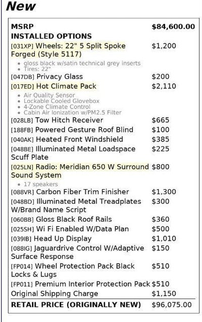 2021 Jaguar F-PACE SVR