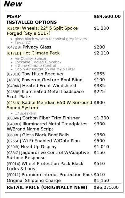 2021 Jaguar F-PACE SVR